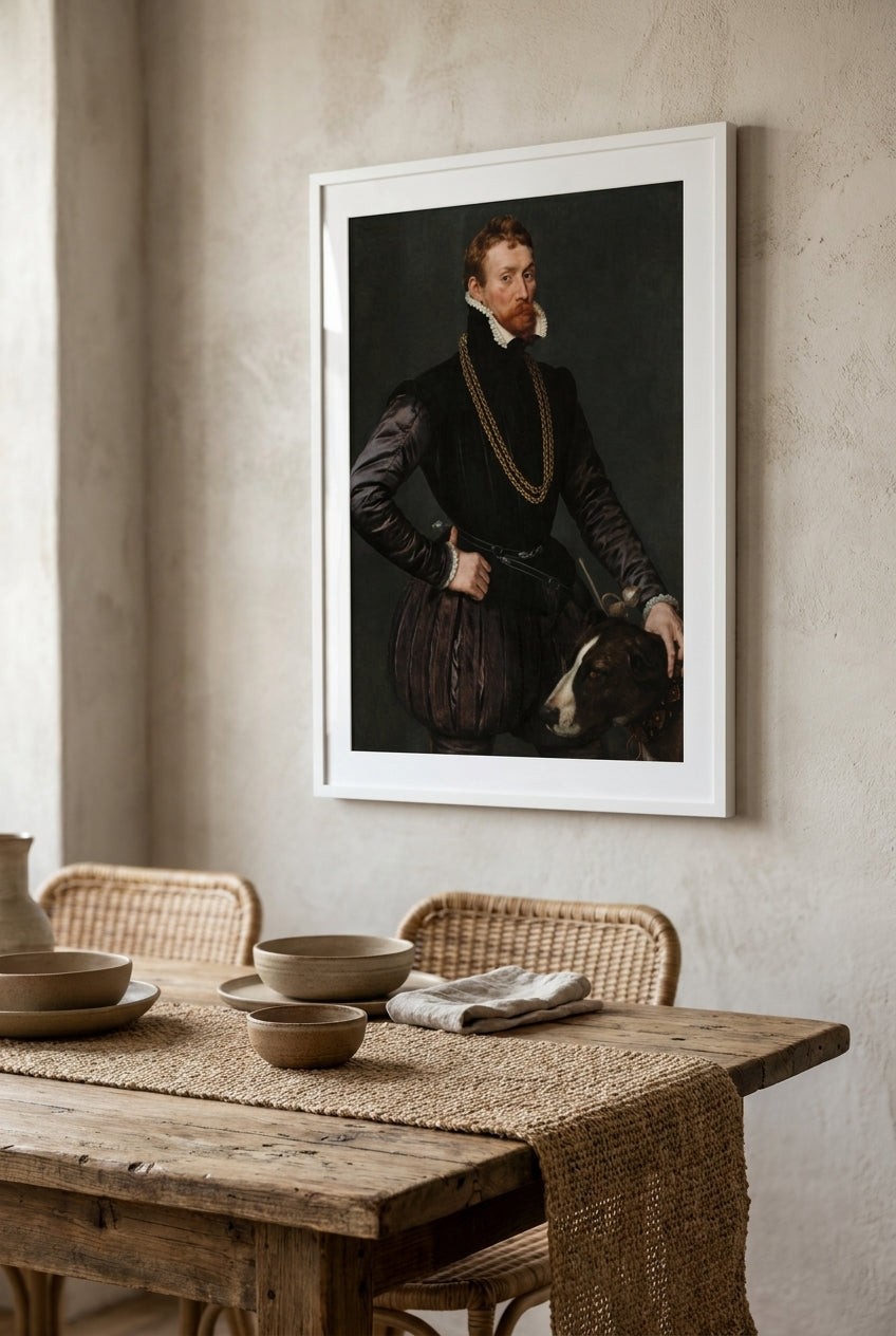 Portrait of a Gentleman — framed art in a styled interior