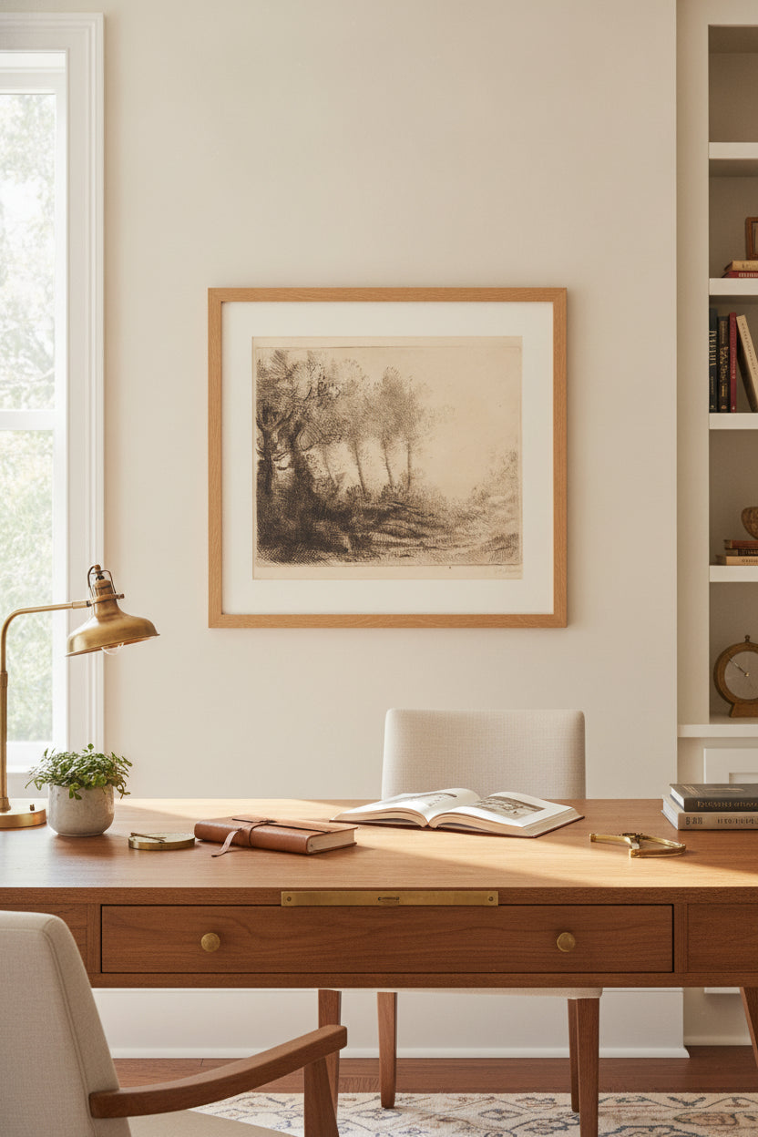 Landscape (Paysage) — framed art in a styled interior