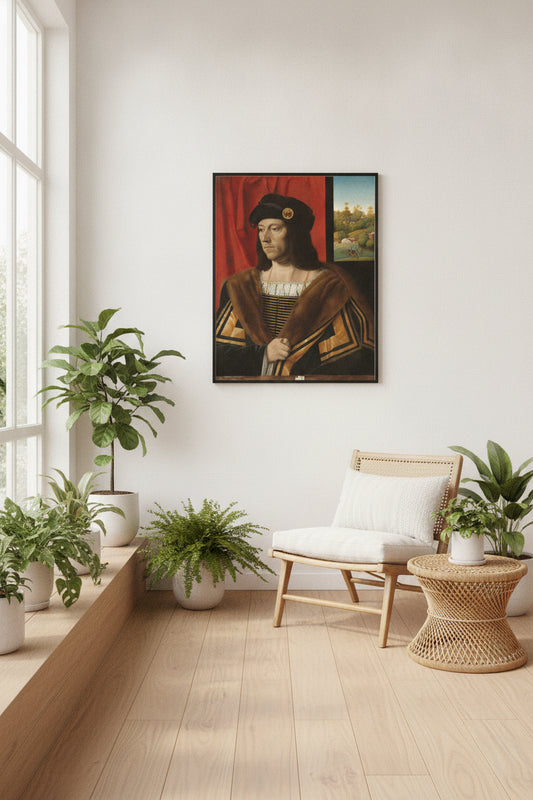 Portrait of a Gentleman — framed art in a styled interior