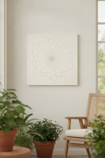 Flowers II — framed art in a styled interior