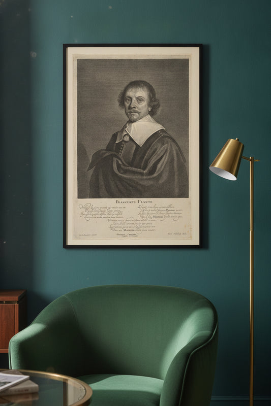 Franciscus Plante — framed art in a styled interior