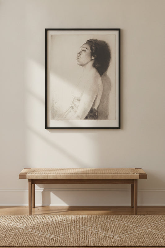 Mokihana - Hawaii — framed art in a styled interior