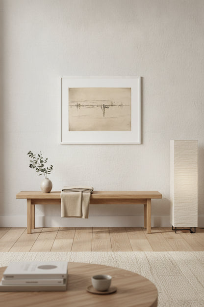 Long Lagoon — framed art in a styled interior