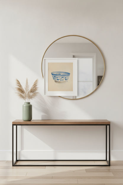 Fruit Bowl — framed art in a styled interior