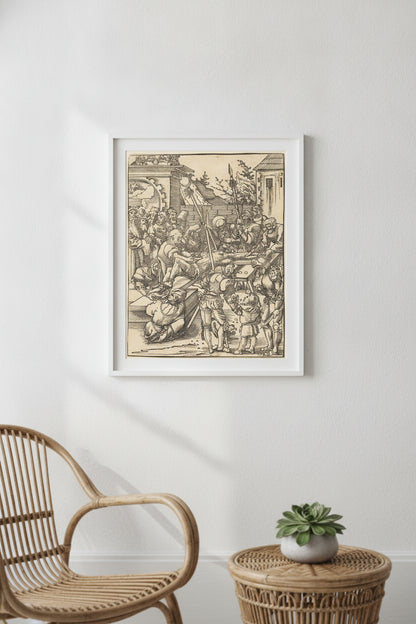 Saint Bartholomew — framed art in a styled interior