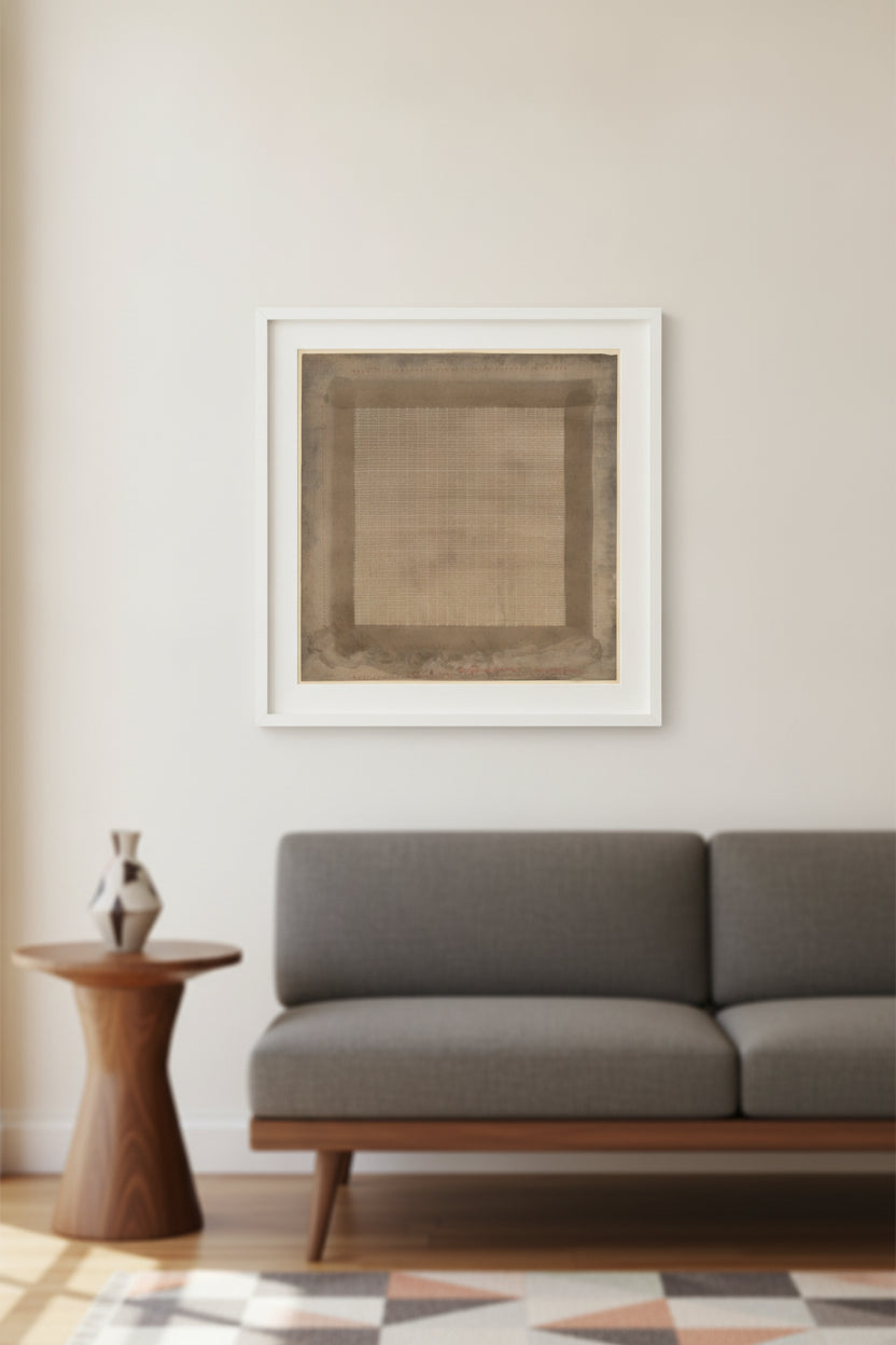 Water Flower — framed art in a styled interior