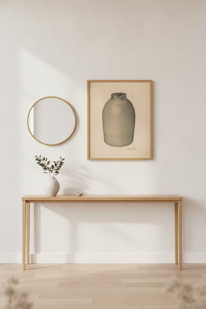 Fruit Jar — framed art in a styled interior