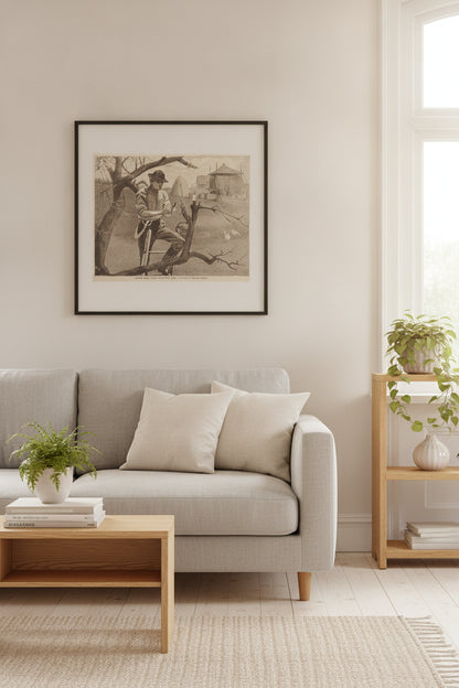 Spring Farm Work - Grafting — framed art in a styled interior