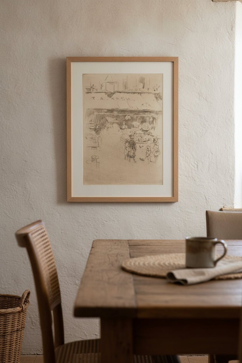 T.A. Nash's Fruit-Shop — framed art in a styled interior