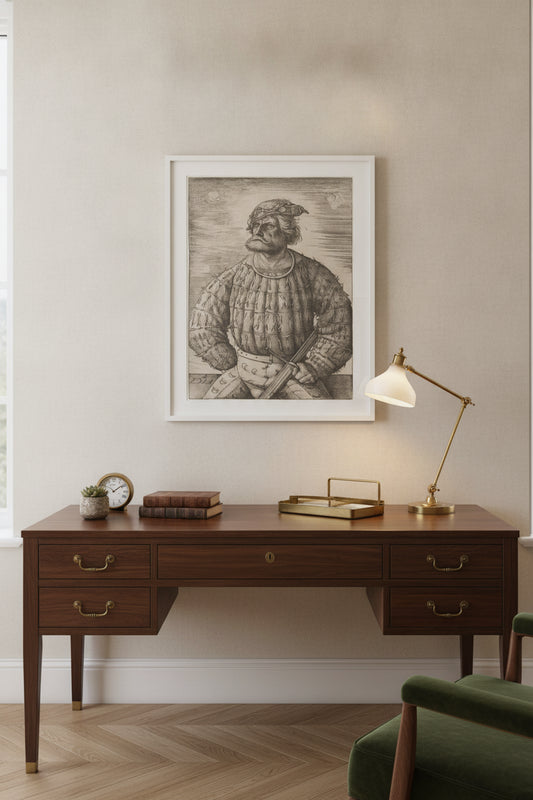 Kunz von der Rosen — framed art in a styled interior