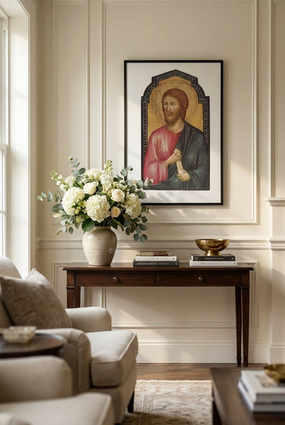Saint James Major — framed art in a styled interior