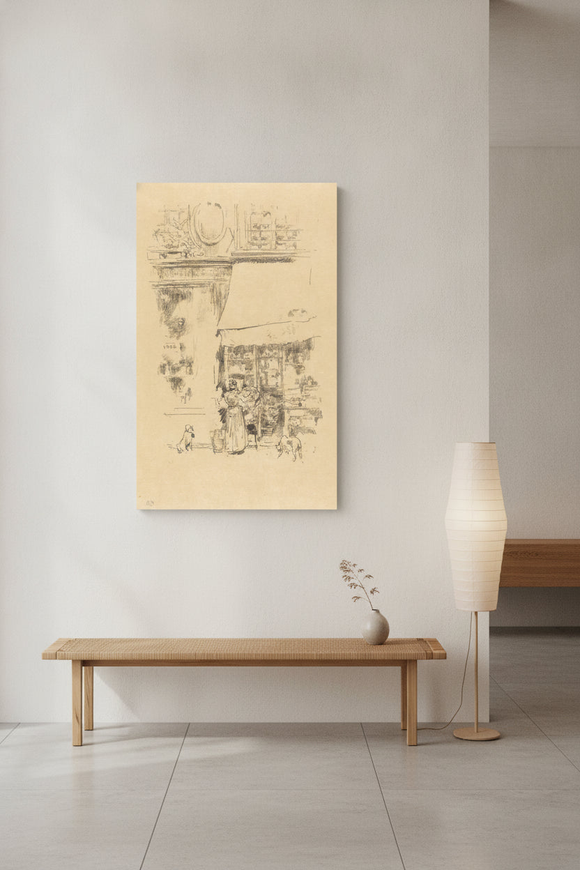 La Fruitière de la rue de Grenelle — framed art in a styled interior