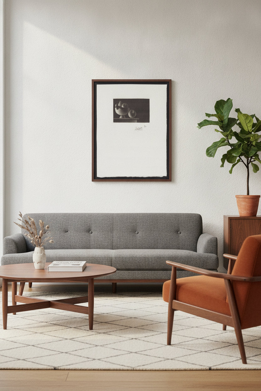 Fruits — framed art in a styled interior