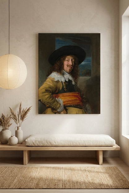 Portrait of a Member of the Haarlem Civic Guard — framed art in a styled interior