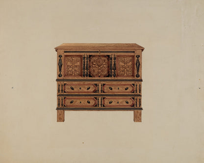 Two Drawer Sunflower Chest - front view