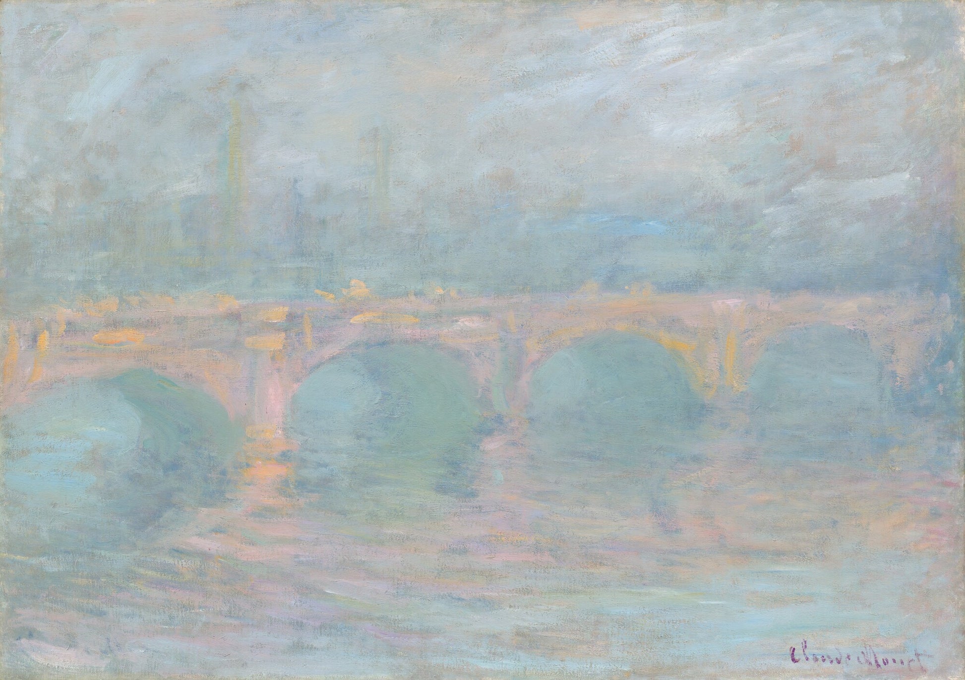 Waterloo Bridge, London, at Sunset