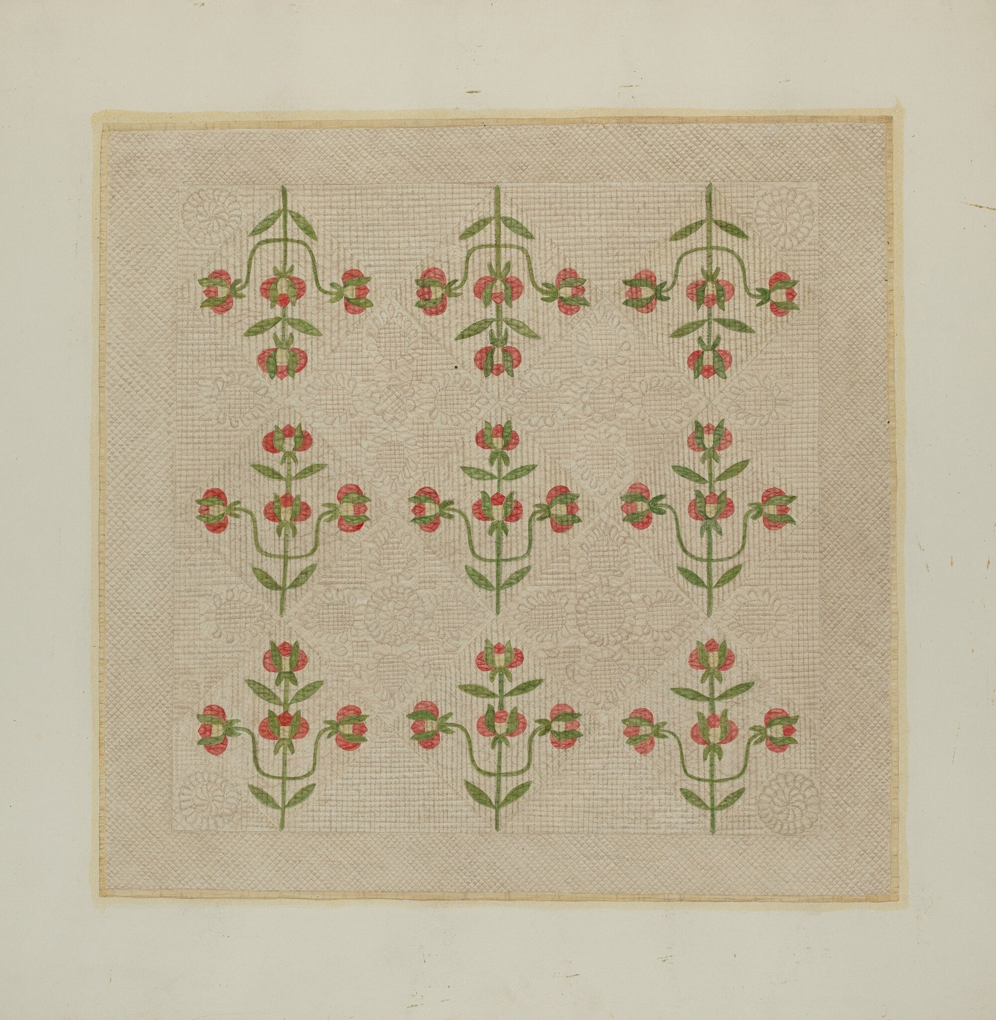 Quilt - Tulip Pattern