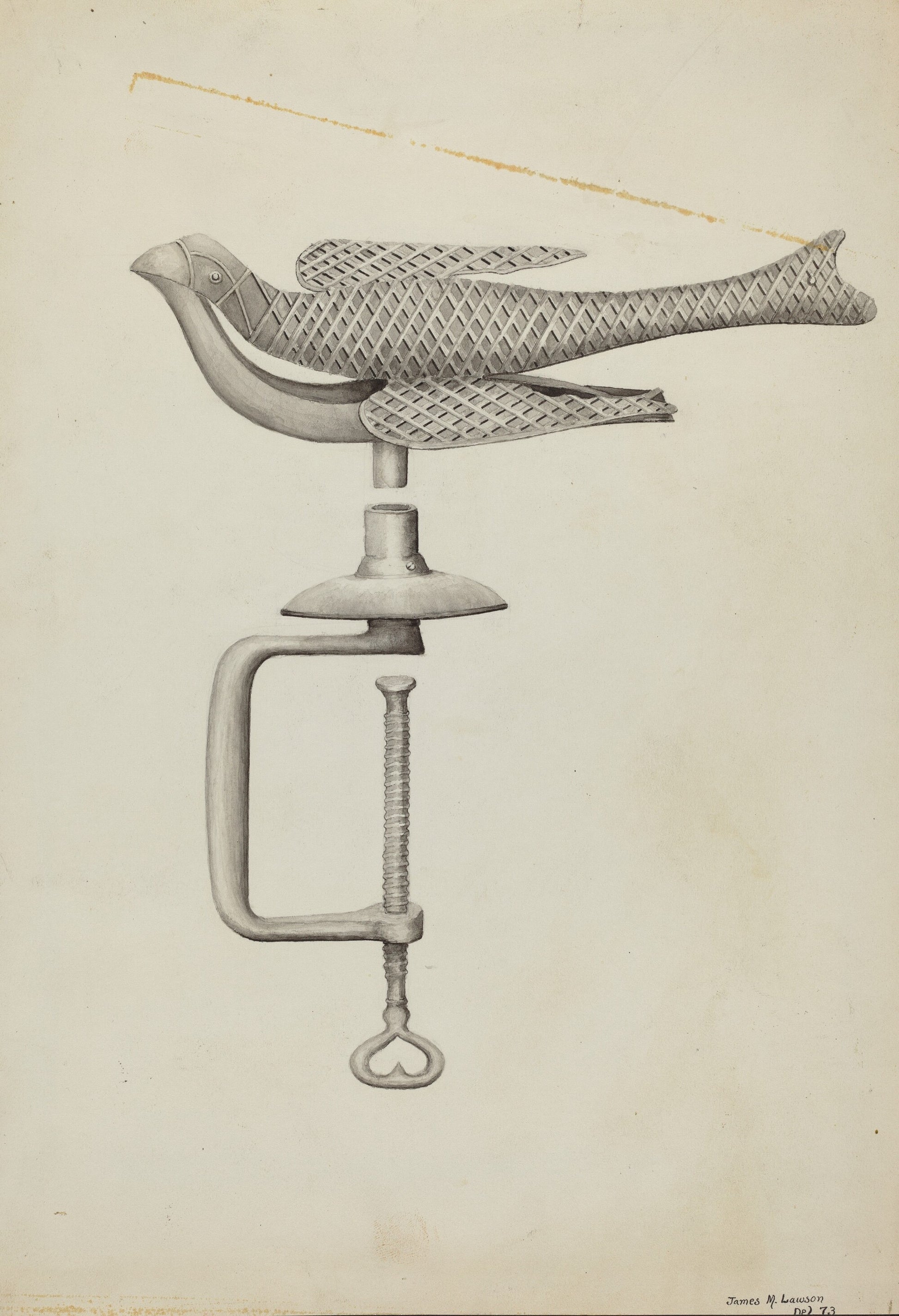 Silver Bird Sewing Holder