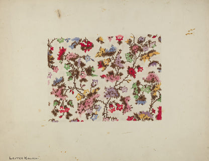 Flowered Challis Gown