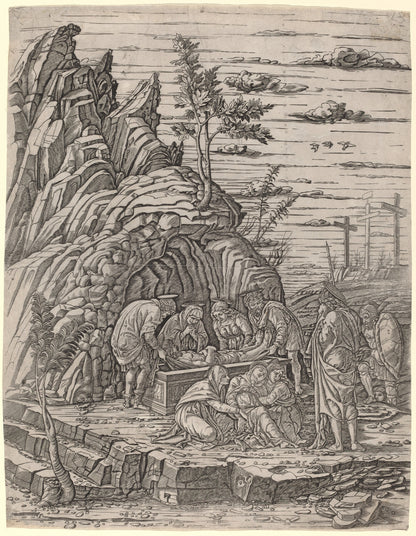 The Entombment with Three Birds