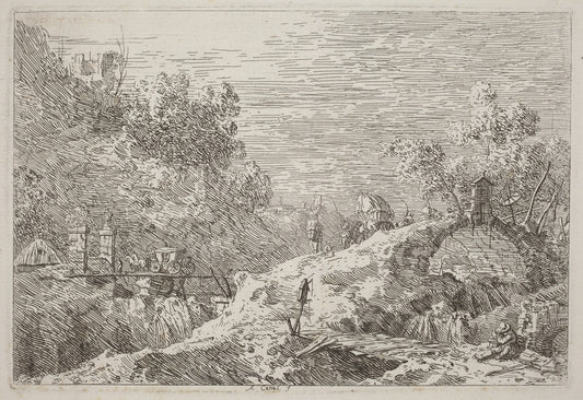 Mountain Landscape with Five Bridges
