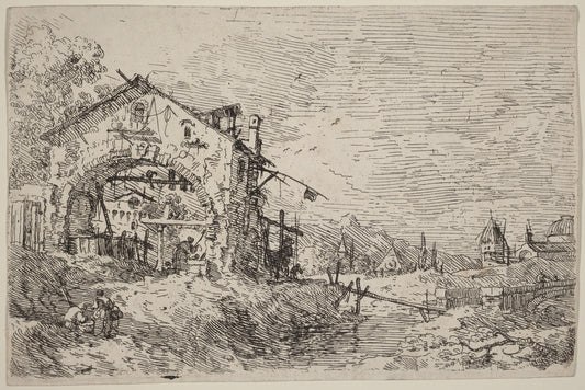 Landscape with a Woman at a Well