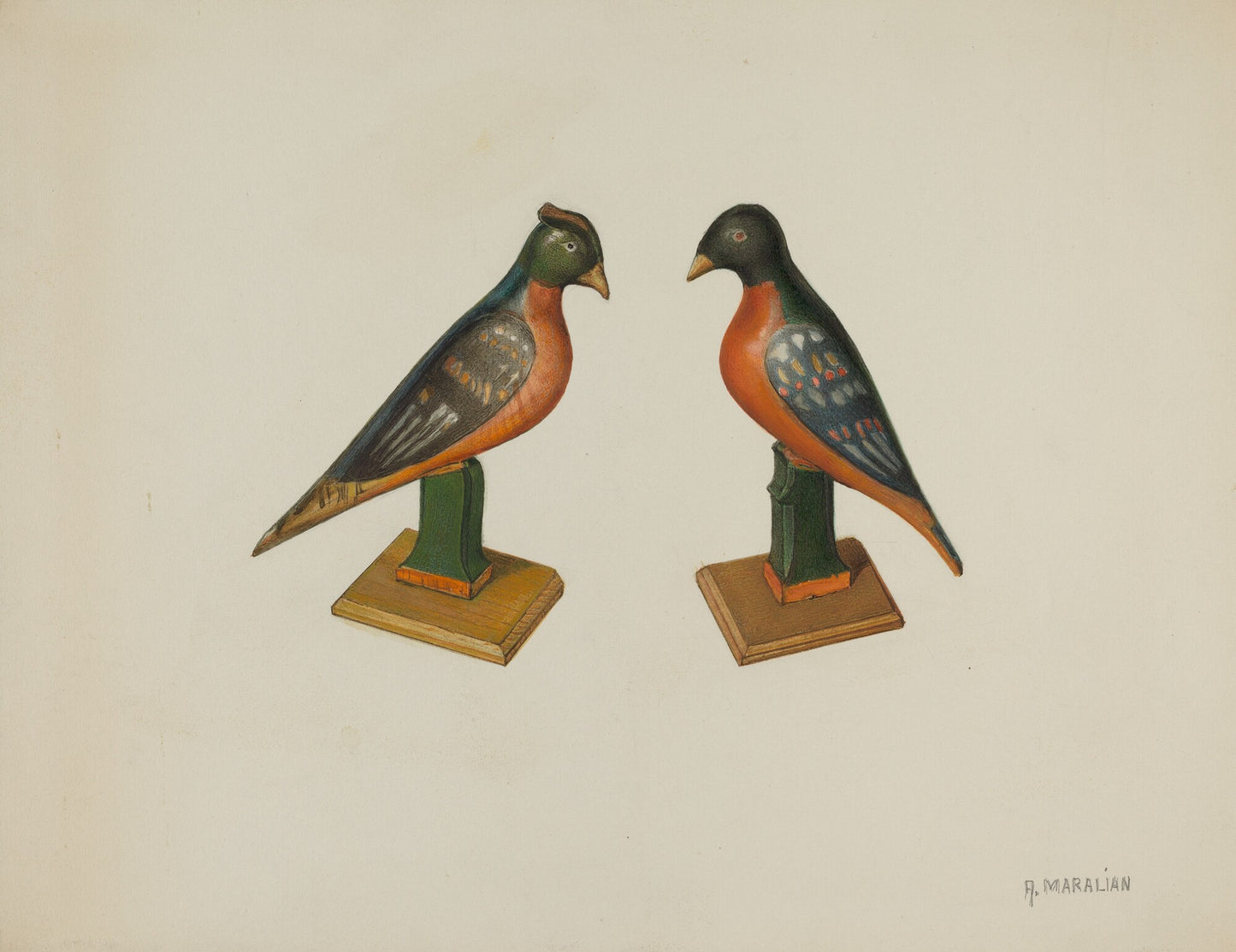 Pa. German Toy Birds