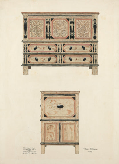 Tulip and Sunflower Chest