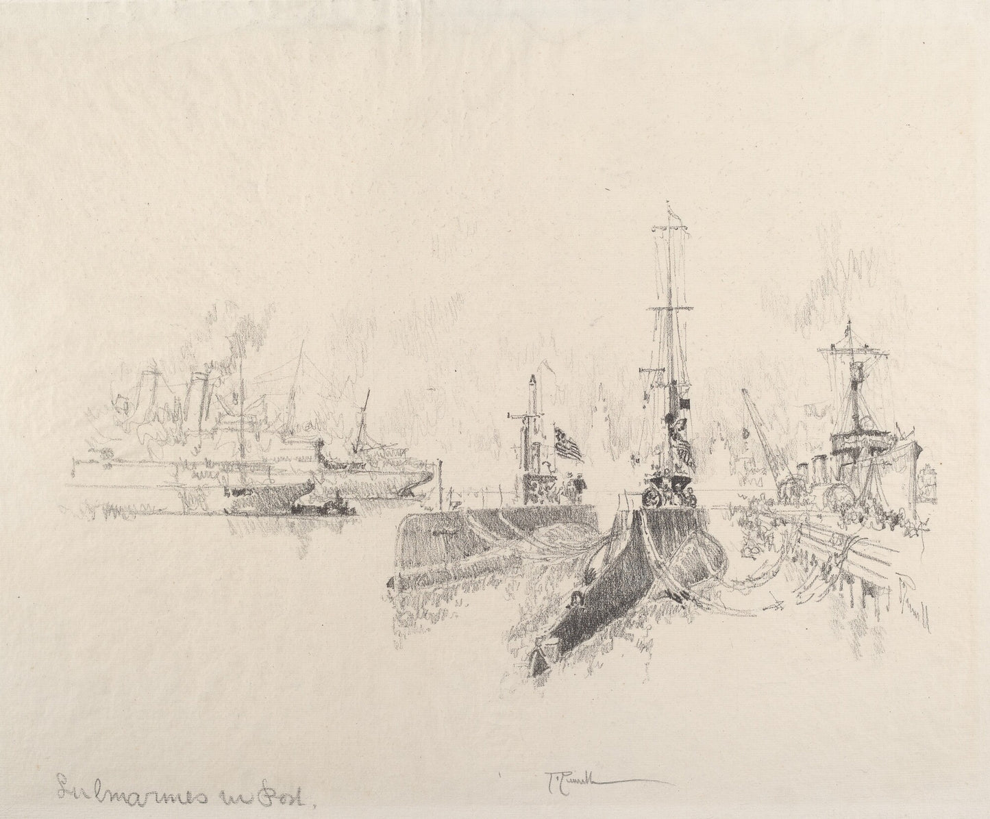 Submarines in Port
