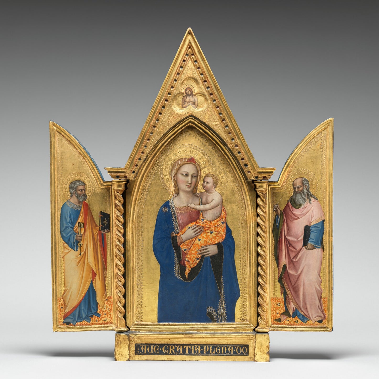 Madonna and Child, with the Man of Sorrows [middle panel]