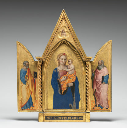Madonna and Child, with the Man of Sorrows [middle panel]