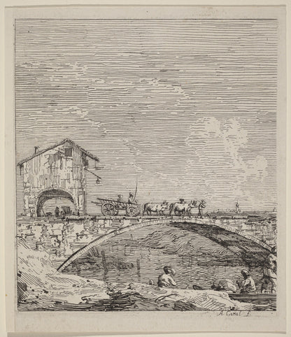 The Wagon Passing Over a Bridge