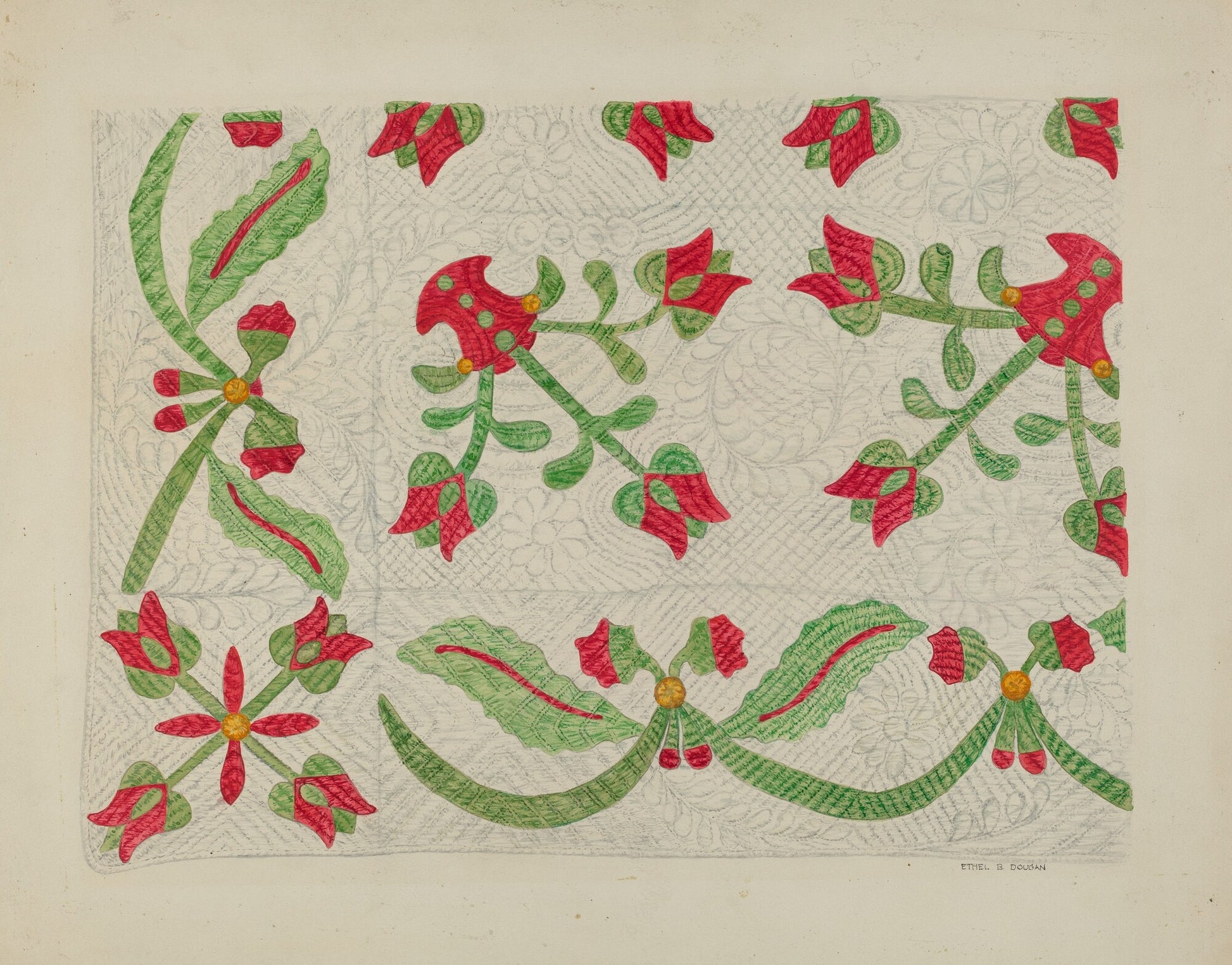 Quilt - Tulip Design