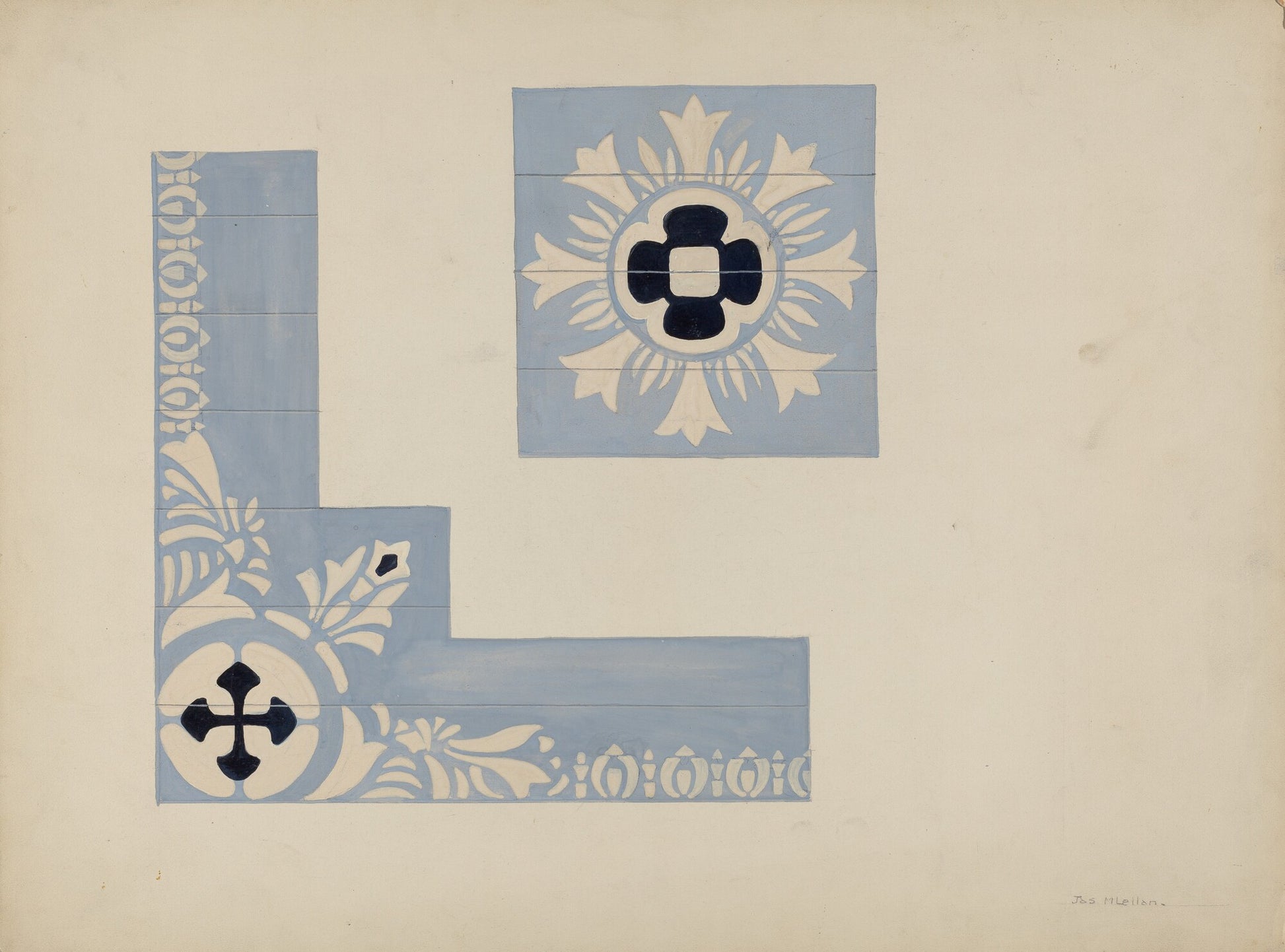 Stencil of Ceiling (Mariner's Church)