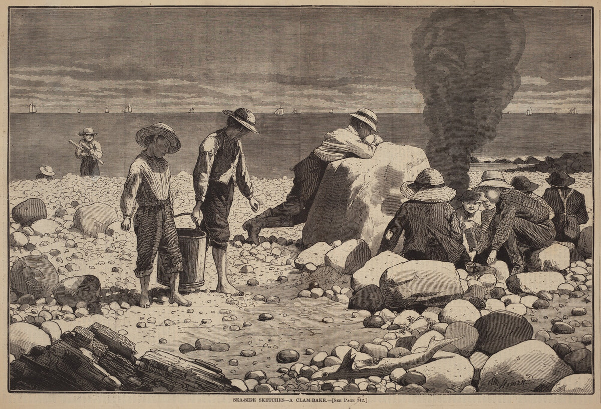 Sea-Side Sketches - A Clam-Bake