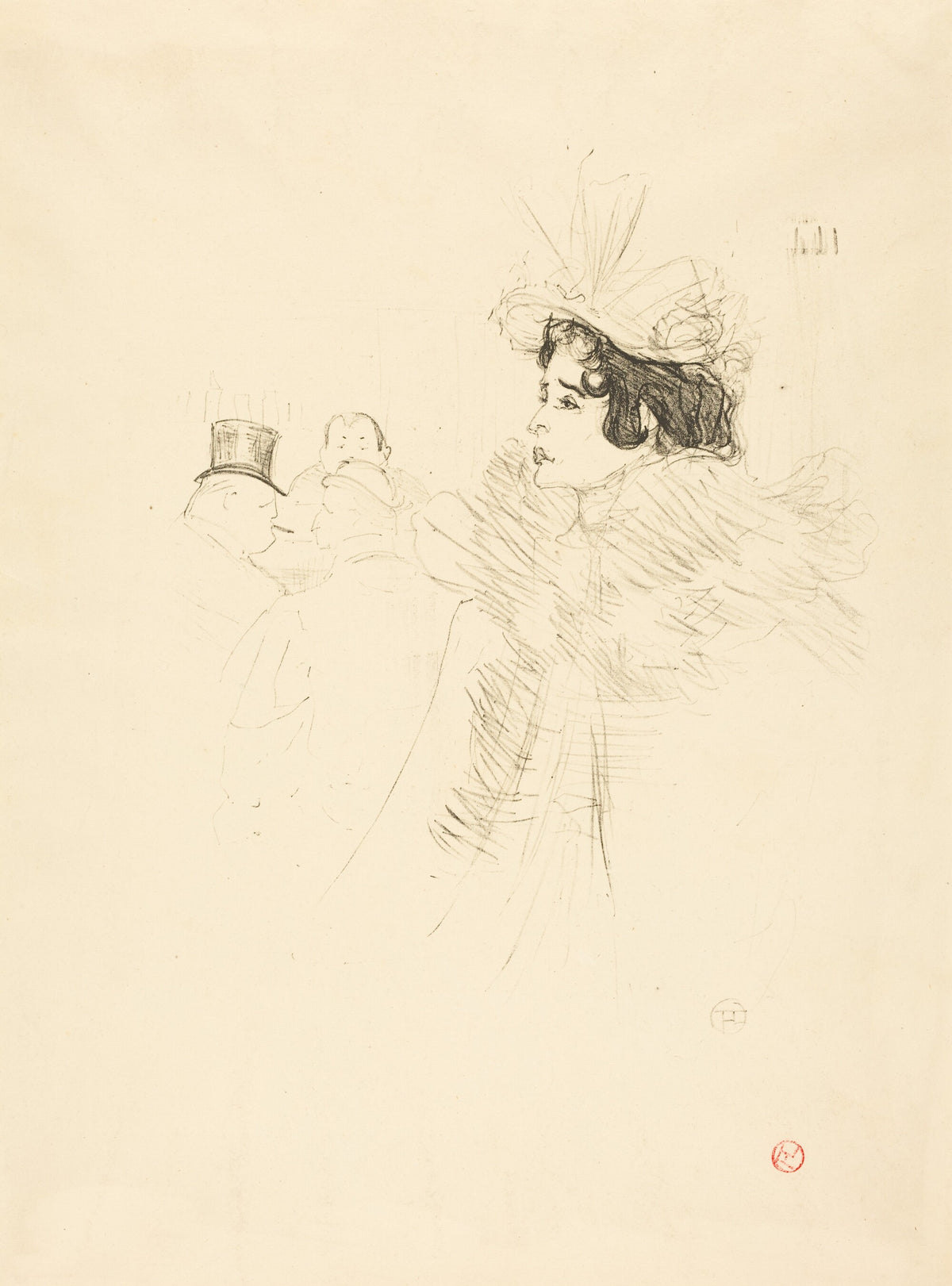 Miss May Belfort in the Irish and American Bar, rue Royale (Miss Belfort Belfort au Irish and American Bar, Rue Royale)