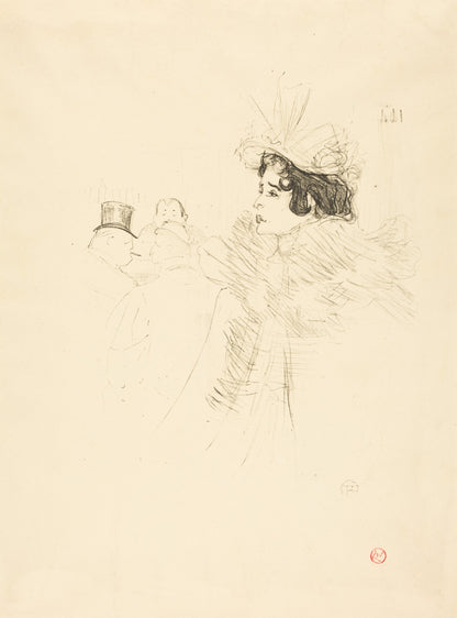 Miss May Belfort in the Irish and American Bar, rue Royale (Miss Belfort Belfort au Irish and American Bar, Rue Royale)