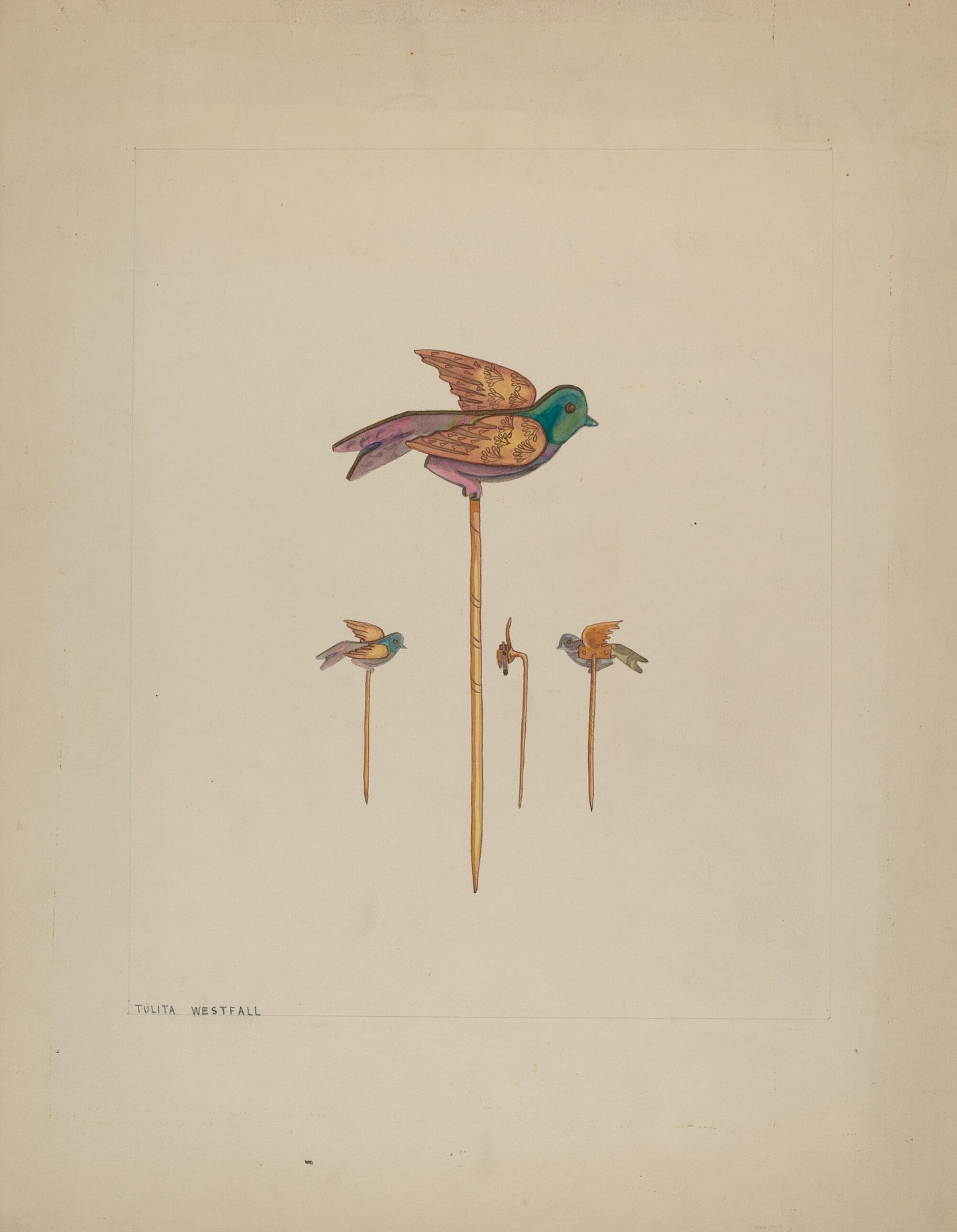 Bird Stick Pin