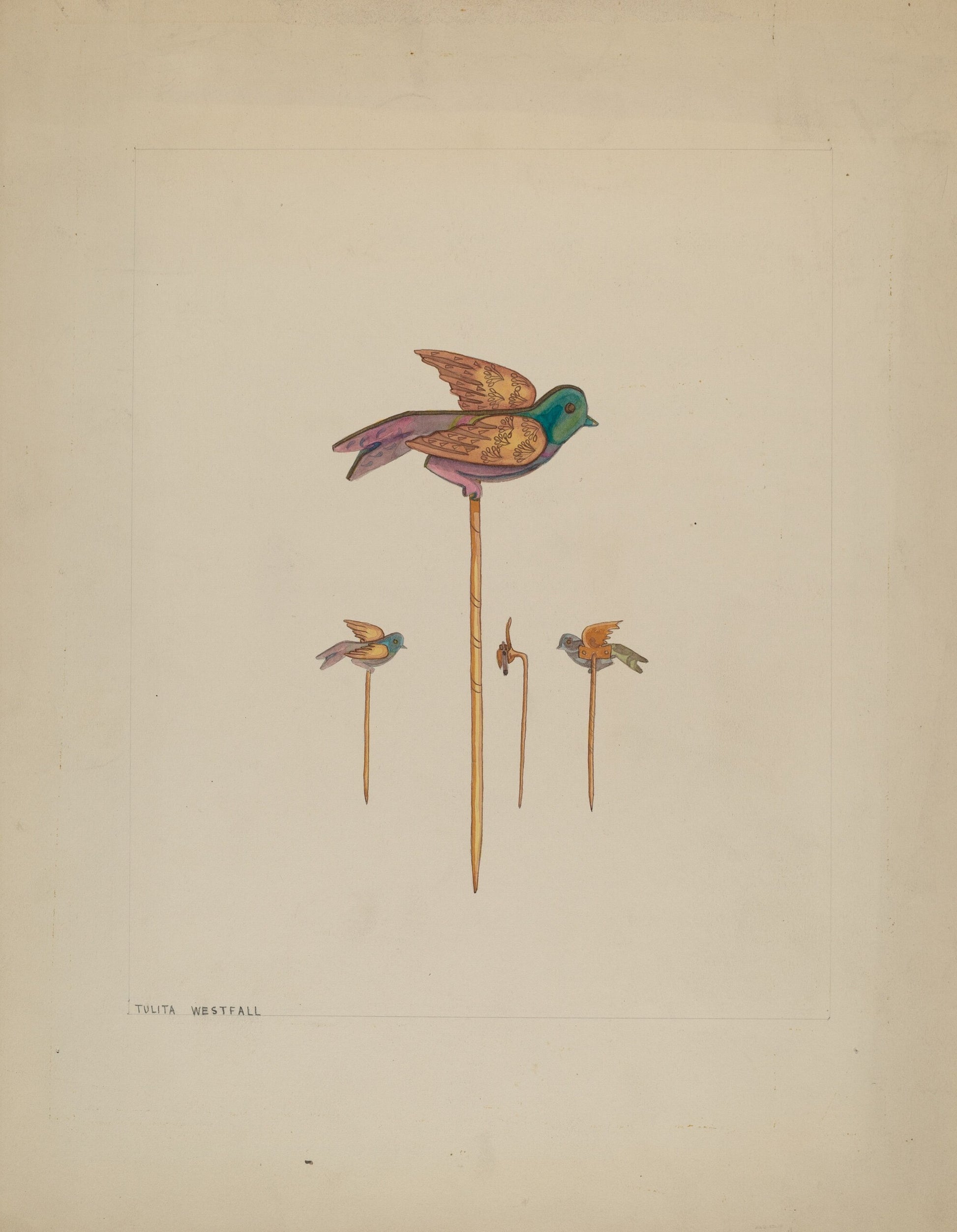 Bird Stick Pin