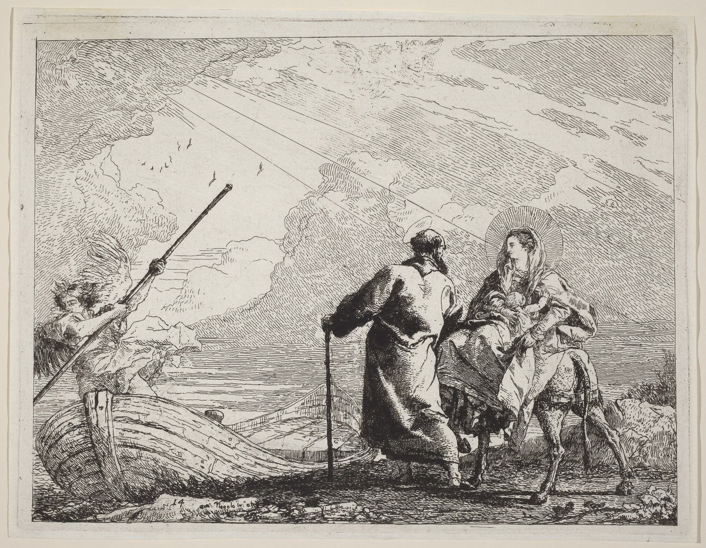 The Holy Family at the Bank of the River