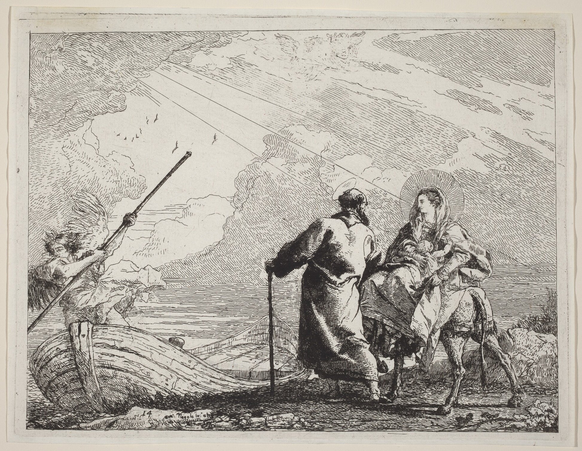 The Holy Family at the Bank of the River
