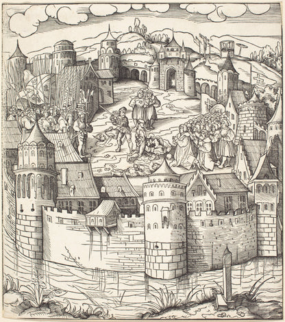 Execution of a Man at a Market-Place of a Town