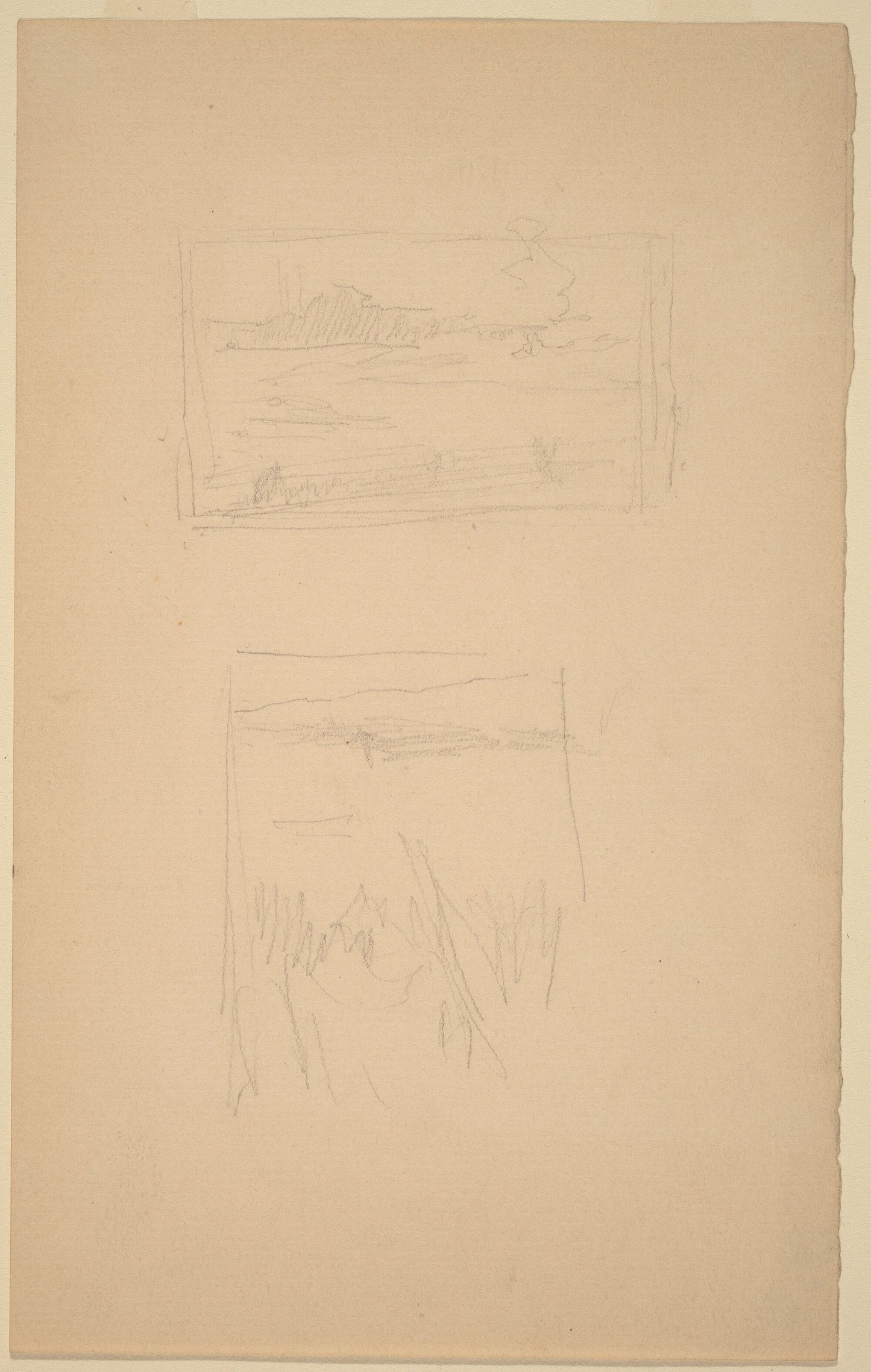 Two Sketches of Landscape Pictures hung at the Society of British Artists