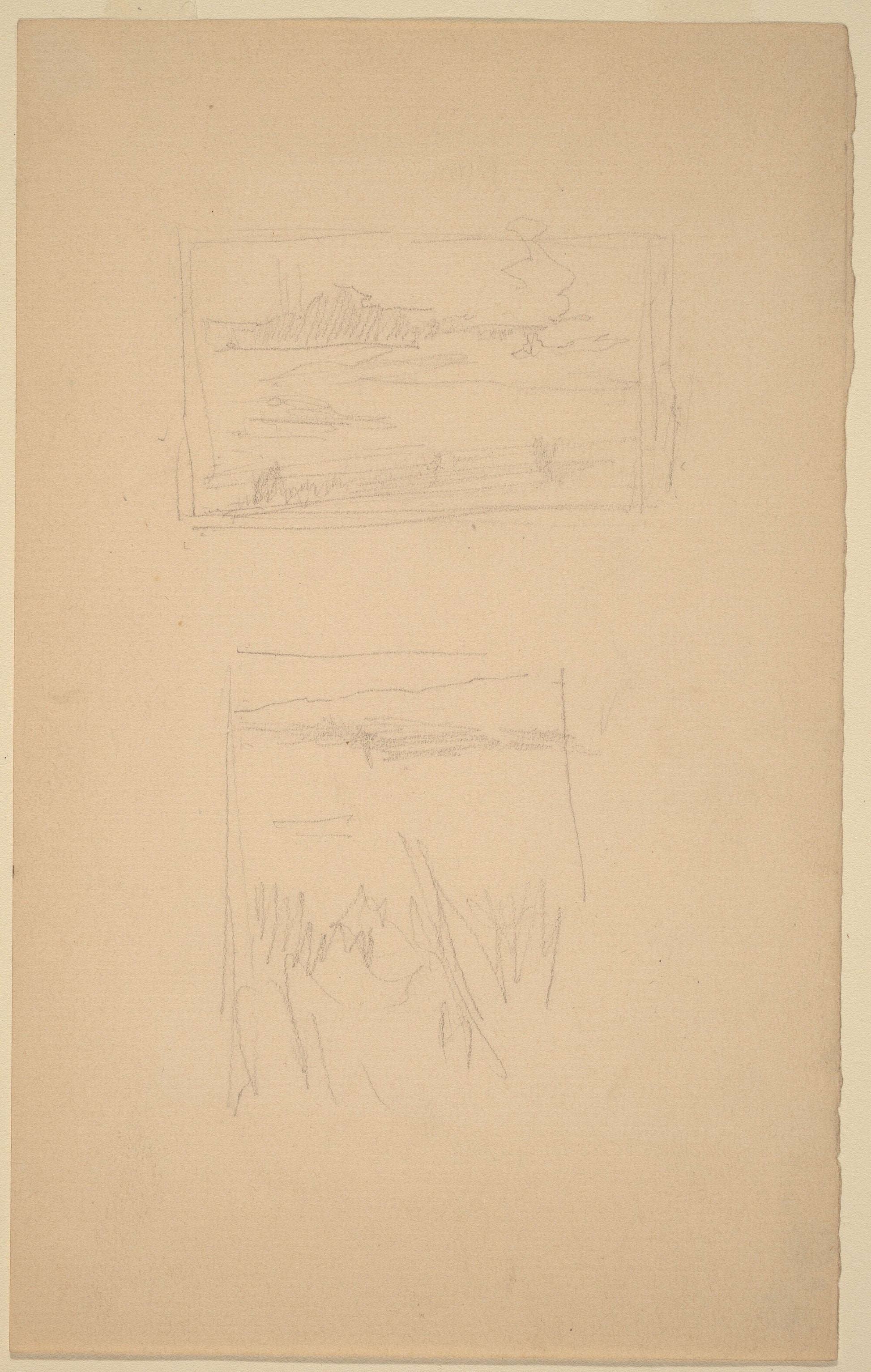 Two Sketches of Landscape Pictures hung at the Society of British Artists