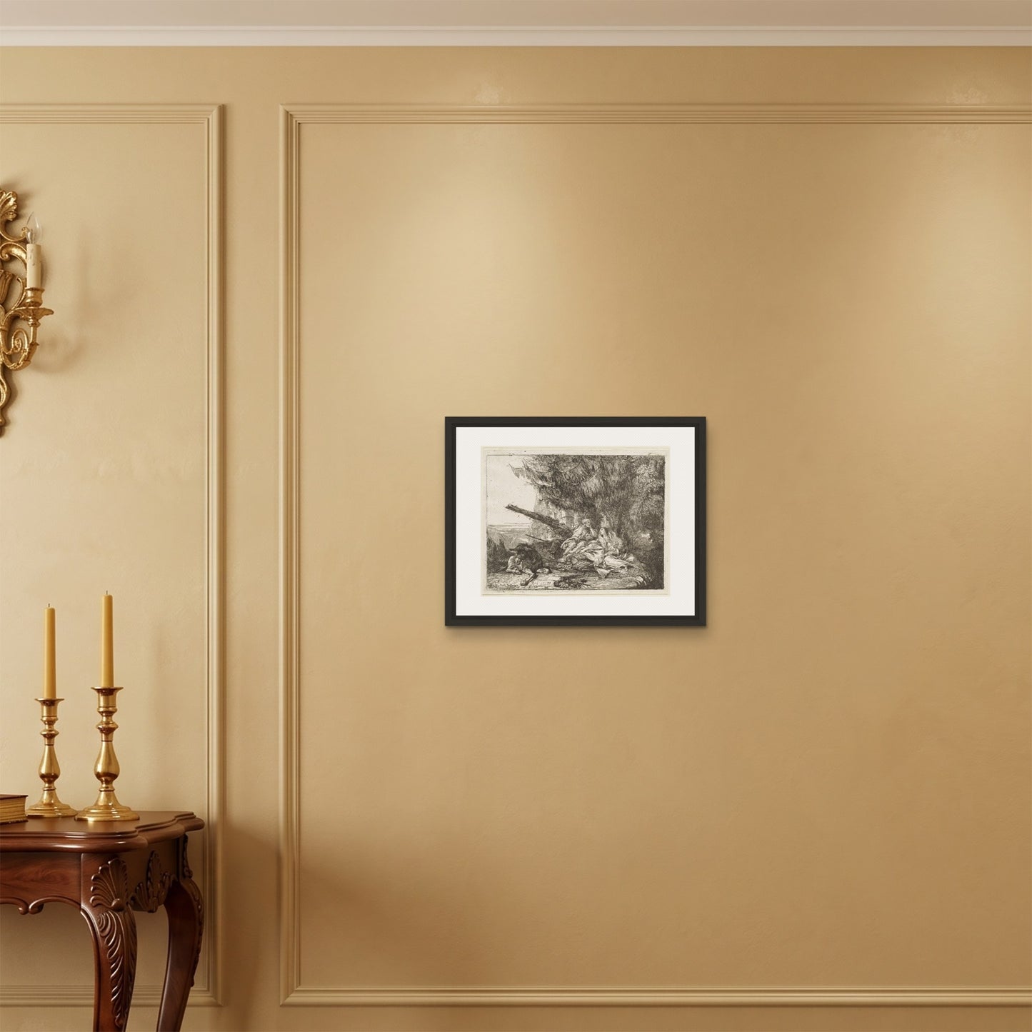 Orlonzo - FRAMED CANVAS BLACK 5040cm2016 ROOM