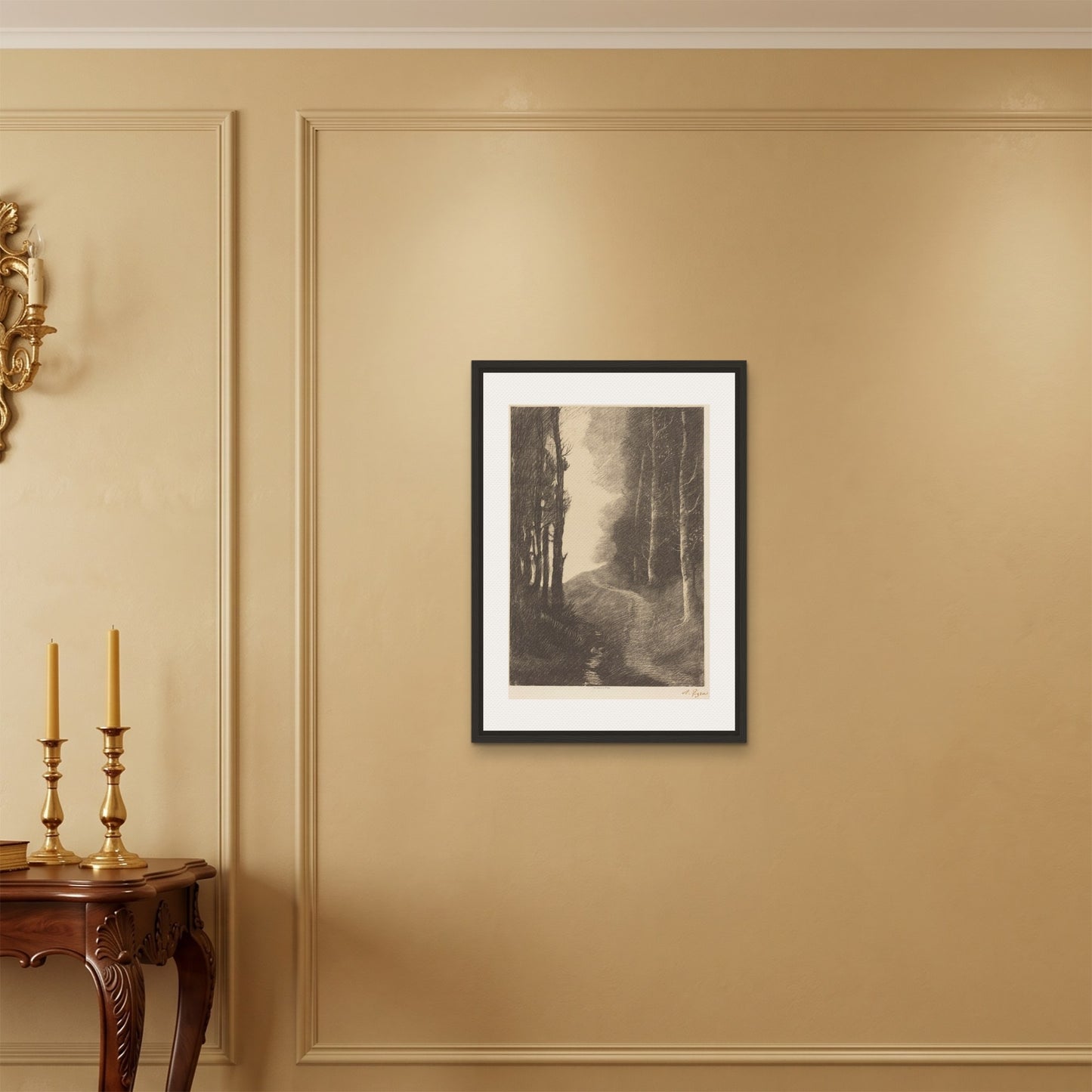 Orlonzo - FRAMED CANVAS BLACK 50x70cm20x28 ROOM