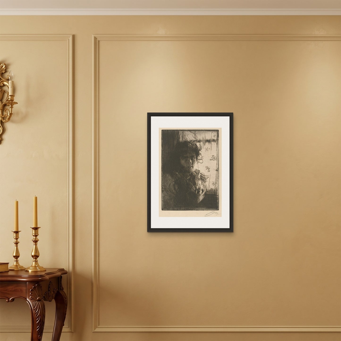 Orlonzo - FRAMED CANVAS BLACK 50x70cm20x28 ROOM