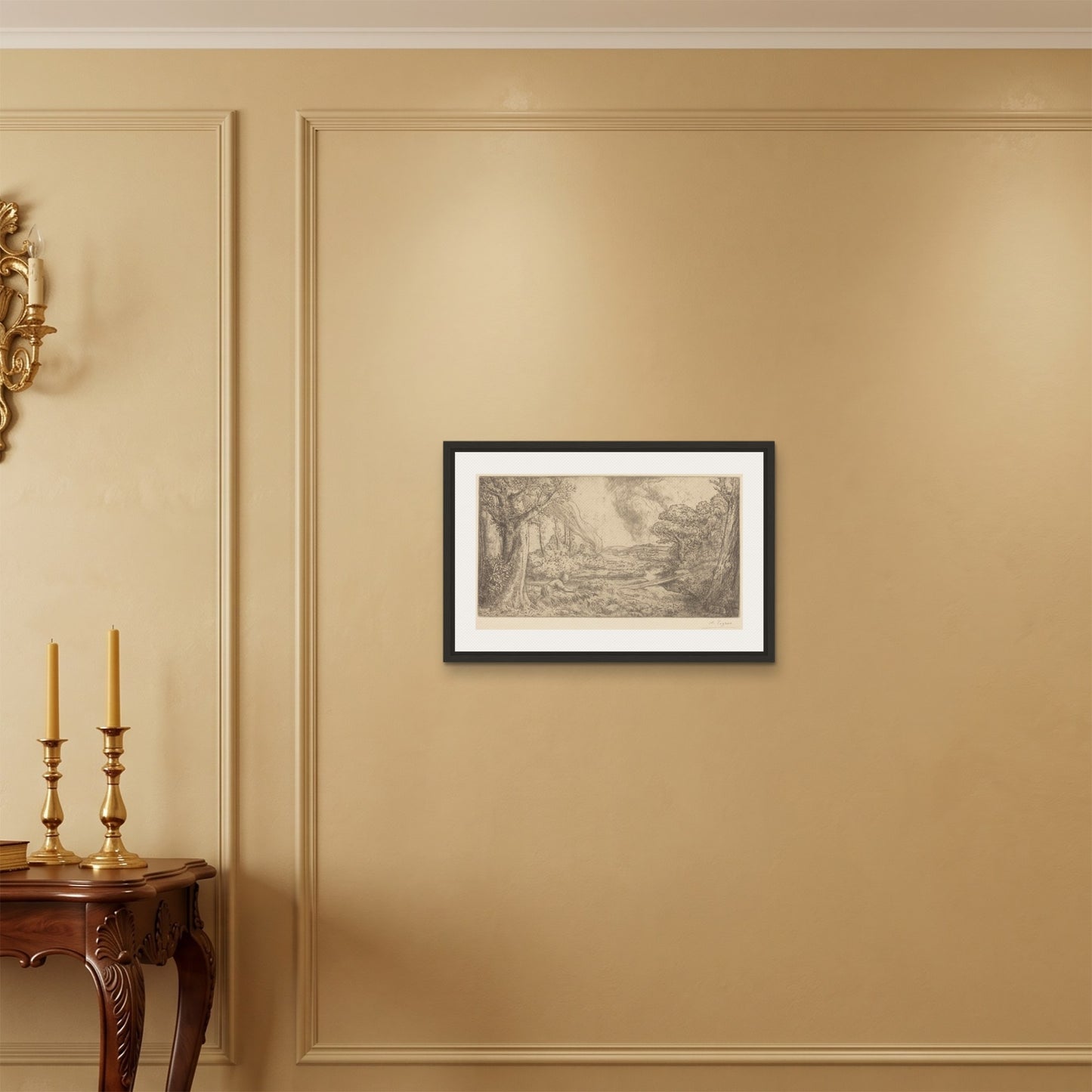 Orlonzo - FRAMED CANVAS BLACK 6040cm2416 ROOM