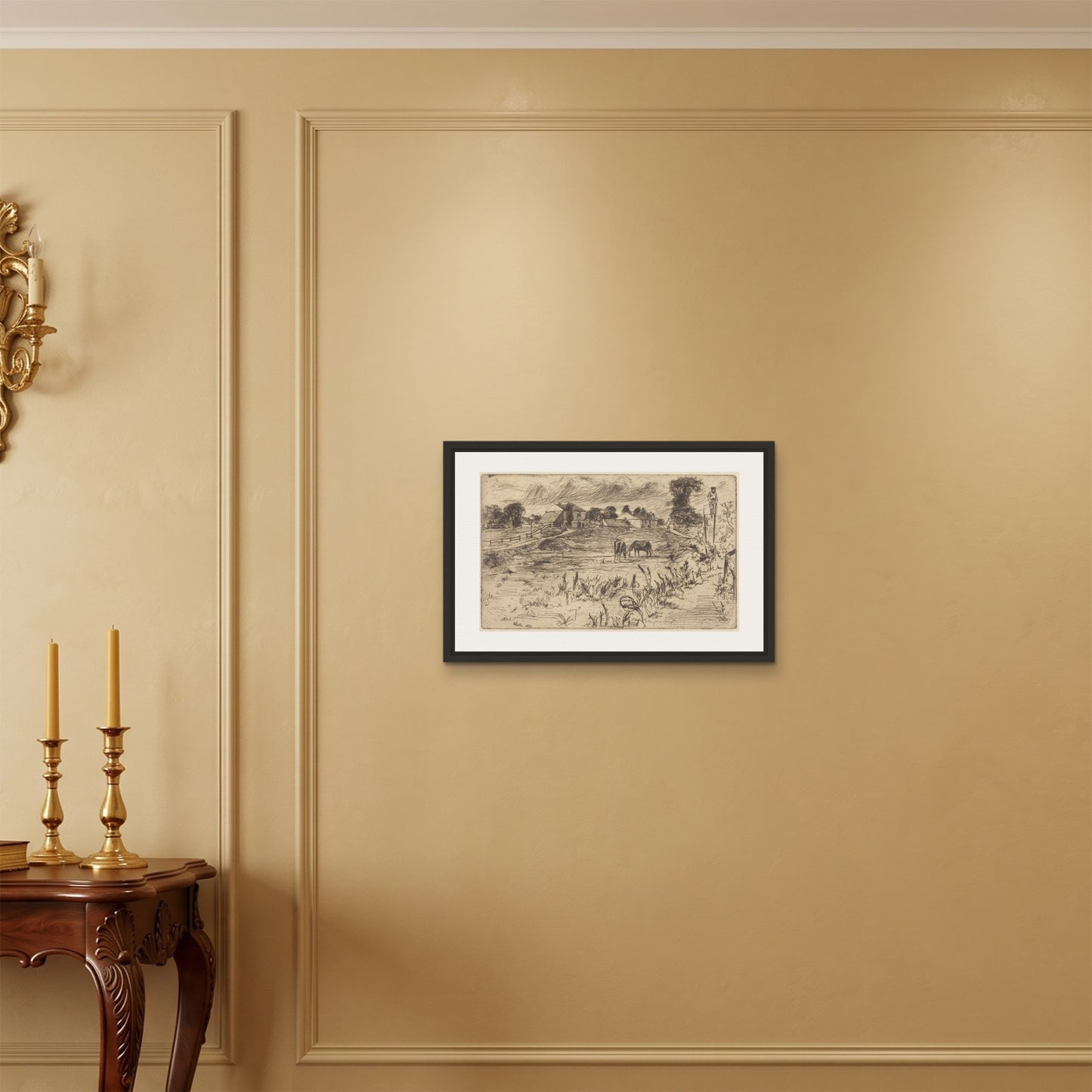 Orlonzo - FRAMED CANVAS BLACK 6040cm2416 ROOM