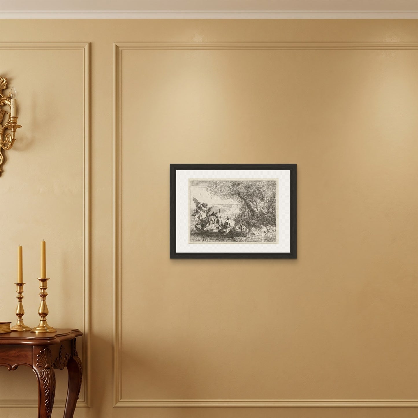 Orlonzo - FRAMED CANVAS BLACK 6045cm2418 ROOM
